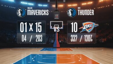 dallas mavericks vs okc thunder stats