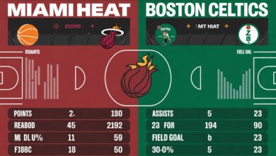 Miami Heat vs Boston Celtics Match Player Stats