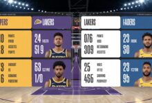 Pacers vs Lakers Match Player Stats