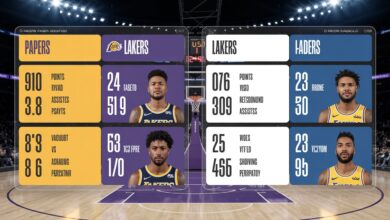 Pacers vs Lakers Match Player Stats